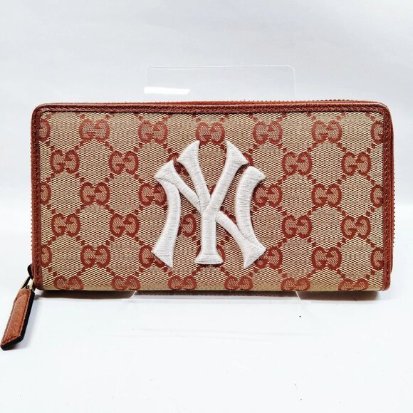 Gucci Long Wallet Brown Canvas mon337-100925 - Picture 1 of 9